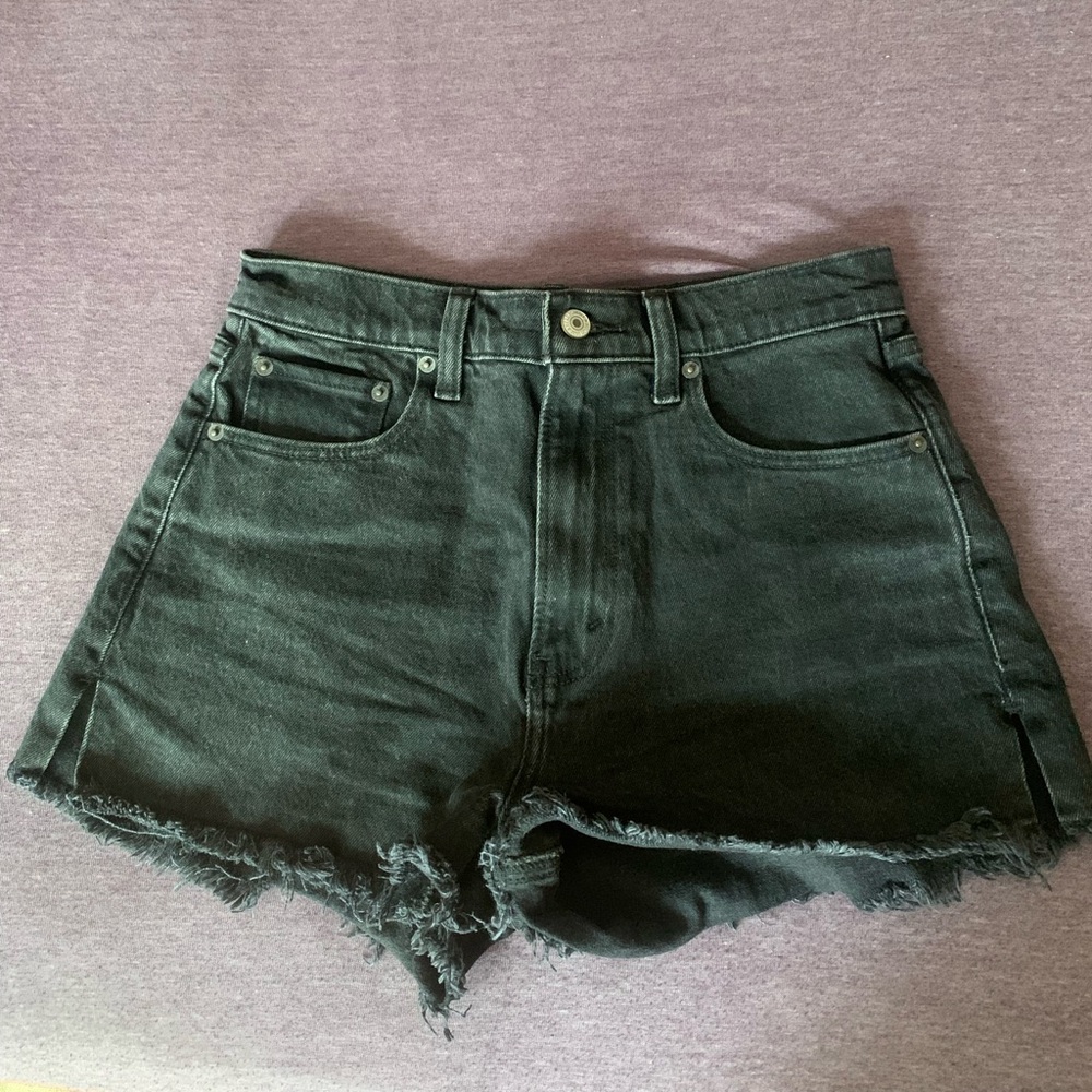 Abercrombie & Fitch Black Denim Shorts
